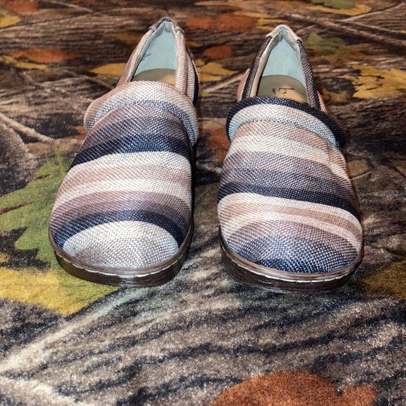 GUC b.o.c. Born Concept Clogs Women’s Size 10 Nadiyya Clog Neutral Tone Stripe - Picture 4 of 12